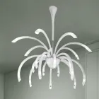 Żyrandol ze szkła weneckiego 21 świateł ręcznie robiony we Włoszech - Jason Viadurini