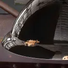 Żyrandol Dzwon rocznika ceramiki i metalu Angela Ferroluce Viadurini