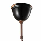 Żyrandol Dzwon rocznika ceramiki i metalu Angela Ferroluce Viadurini