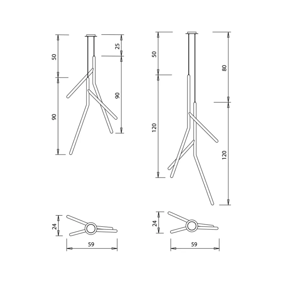 Żyrandol wiszący z pojedynczą rozetą z drewna Made in Italy - Orlov Viadurini