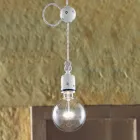 Żyrandol tamtejsze zawieszenie ceramiczne Ferroluce Viadurini