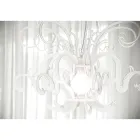 Żyrandol wiszący z nadającego się do recyklingu białego lub czarnego pleksiglasu - Sancho Viadurini