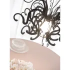 Żyrandol wiszący z nadającego się do recyklingu białego lub czarnego pleksiglasu - Sancho Viadurini