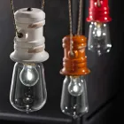 Żyrandol z trzema punktowe zawieszenie rzemiosła Jayda Ferroluce Viadurini