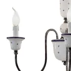 Żyrandol wykonany ręcznie z ceramiki i antycznego mosiądzu - Sanremo Viadurini