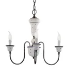 Żyrandol wykonany ręcznie z ceramiki i antycznego mosiądzu - Sanremo Viadurini