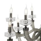 Klasyczny żyrandol 18 lamp z włoskiego luksusowego ręcznie wykonanego szkła - Saline Viadurini