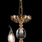 desgin klasyczne żyrandol 9 światła i szkła Sztuk CRISallo Viadurini
