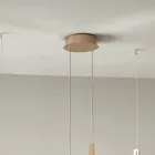 Żyrandol z 2 diodami LED z wyjmowaną wkładką ze szkła granulowanego - Catalpa Viadurini