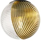 Żyrandol z 6 światłami z dmuchanego szkła w kształcie kuli Made in Italy - Prilla Viadurini