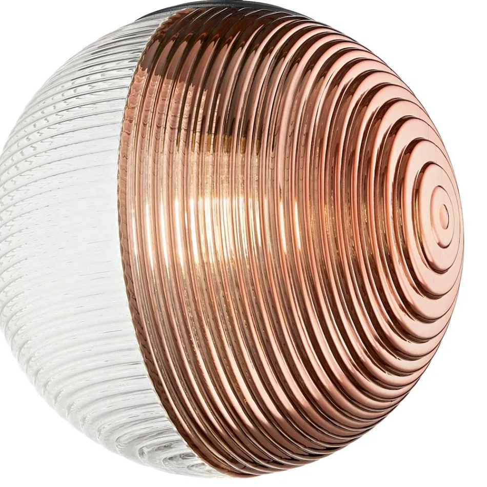 Żyrandol z 8 światłami ze szkła dmuchanego w kształcie kuli Made in Italy - Prilla Viadurini