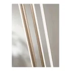 Żyrandol z 8 diodami LED z metalu malowanego na złoto i regulowanymi przewodami - pomarańczowy Viadurini