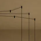 Żyrandol z cylindrami szklanymi Canneté, wyprodukowany we Włoszech - Oris Viadurini