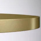 Żyrandol z korpusem szklanym i 3 aluminiowymi kółkami - Clara Viadurini