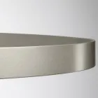 Żyrandol ze szklanym korpusem i 6 aluminiowymi kółkami - Clara Viadurini