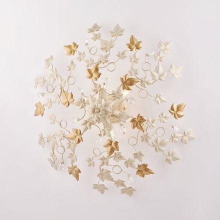 Kryształowy żyrandol wiszący, który podkreśli jasne wnętrza – Orchidea Viadurini