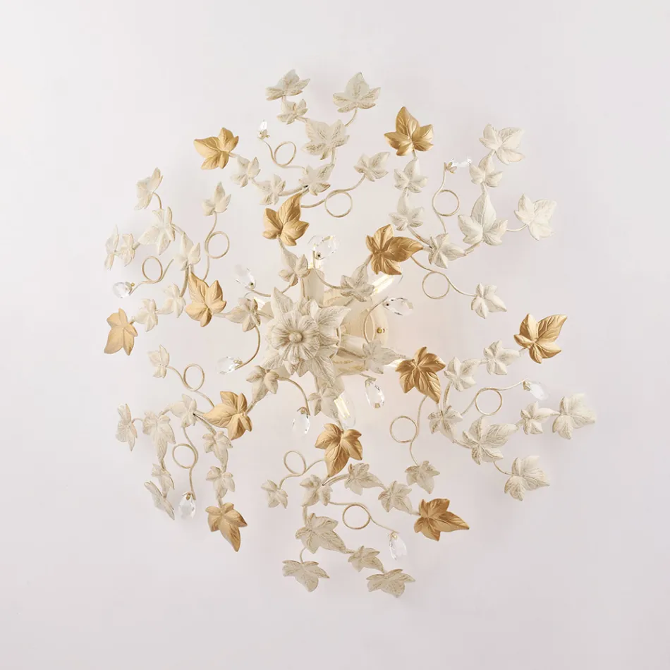 Kryształowy żyrandol wiszący, który podkreśli jasne wnętrza – Orchidea Viadurini