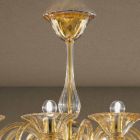 12 świateł Ręcznie robiony żyrandol ze szkła weneckiego Made in Italy - Margherita Viadurini