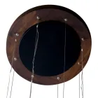 Lampa design 4 punktowa z drewna Grilli York wykonana we Wloszech Viadurini