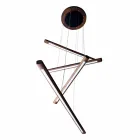 4-częściowy żyrandol z drewna Grilli York wyprodukowany we Włoszech Viadurini