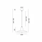 Przemysłowy styl projektowania antyczne żelaza żyrandol Monica Viadurini