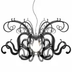 Nowoczesny żyrandol z pleksi, produkowany we Włoszech, Malito Viadurini