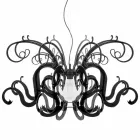 Nowoczesny żyrandol z pleksi, produkowany we Włoszech, Malito Viadurini