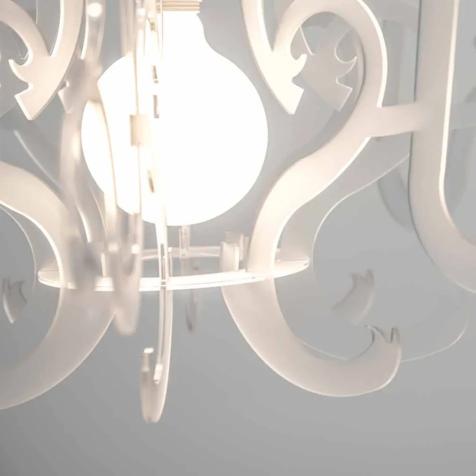 Nowoczesny żyrandol z pleksi, produkowany we Włoszech, Malito Viadurini