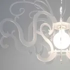Nowoczesny żyrandol z pleksi, produkowany we Włoszech, Malito Viadurini