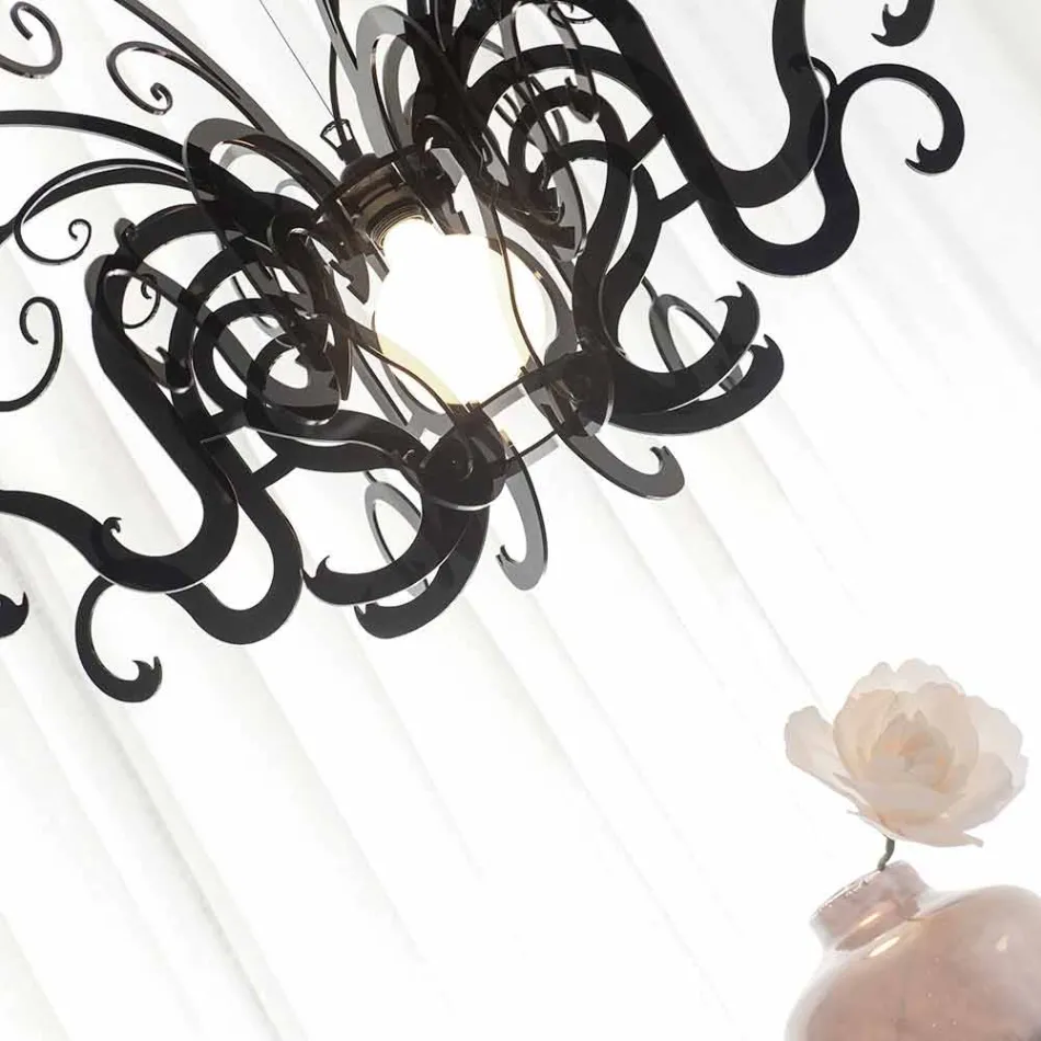 Nowoczesny żyrandol z pleksi, produkowany we Włoszech, Malito Viadurini