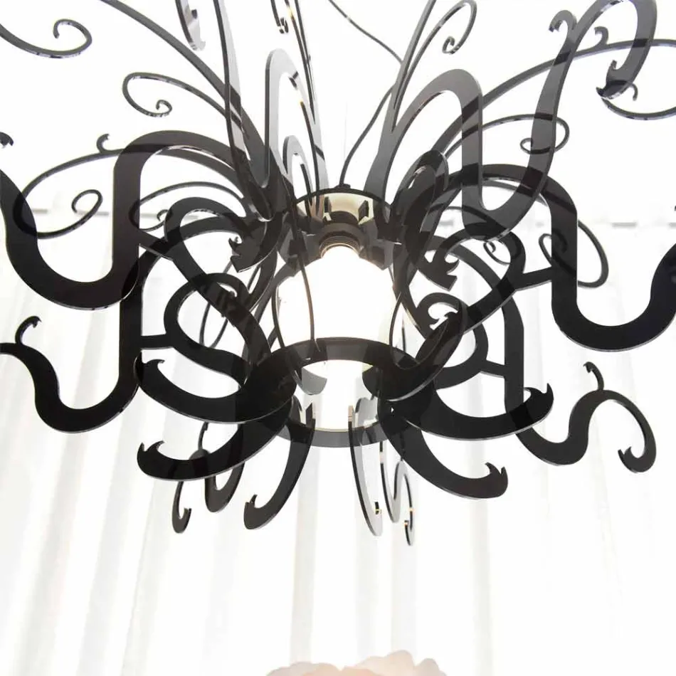 Nowoczesny żyrandol z pleksi, produkowany we Włoszech, Malito Viadurini