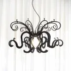 Nowoczesny żyrandol z pleksi, produkowany we Włoszech, Malito Viadurini