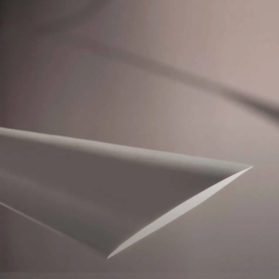 Ręcznie robiony żyrandol ze stali malowanej na biało Made in Italy - Elica Viadurini