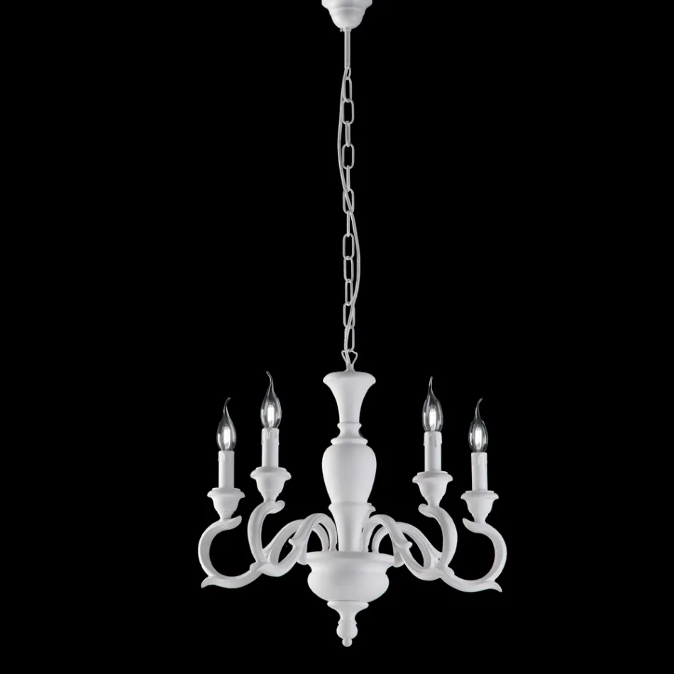 Drewniany żyrandol wyprodukowany we Włoszech do dekoracji wnętrz - Florencja Viadurini