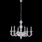 Drewniany żyrandol do dekoracji wnętrz, wyprodukowany we Włoszech - Mediolan Viadurini