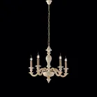 Drewniany żyrandol do dekoracji wnętrz, wyprodukowany we Włoszech - Mediolan Viadurini