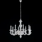 Drewniany żyrandol do dekoracji wnętrz, wyprodukowany we Włoszech - Mediolan Viadurini