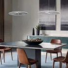 Metalowy żyrandol z dyfuzorem z pleksiglasu z mikrokropkami - Nora Viadurini