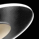 Metalowy żyrandol z dyfuzorem z pleksiglasu z mikrokropkami - Nora Viadurini