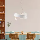 Asteroide: Czarny żyrandol z metalu i szkła do nowoczesnych przestrzeni. Viadurini