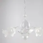 Żyrandol z metalu i szkła do oświetlenia wyrafinowanych wnętrz – Sirio Viadurini