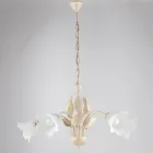 Żyrandol z metalu i szkła do oświetlenia wyrafinowanych wnętrz – Sirio Viadurini