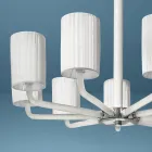 Żyrandol ze szkła i metalu weneckiego Ręcznie robiony we Włoszech - Graham Viadurini