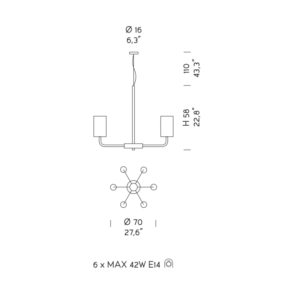 Żyrandol ze szkła i metalu weneckiego Ręcznie robiony we Włoszech - Graham Viadurini