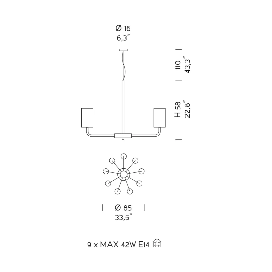 Żyrandol ze szkła i metalu weneckiego Ręcznie robiony we Włoszech - Graham Viadurini