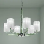 Żyrandol ze szkła i metalu weneckiego Ręcznie robiony we Włoszech - Graham Viadurini