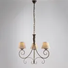 Dwuczęściowy żyrandol ze szkła i metalu do eleganckich wnętrz – Draco Viadurini