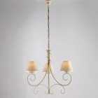 Dwuczęściowy żyrandol ze szkła i metalu do eleganckich wnętrz – Draco Viadurini