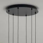 Żyrandol ze szkła dmuchanego, kolorowy i z dekoracją z balonów - Wróżka Viadurini