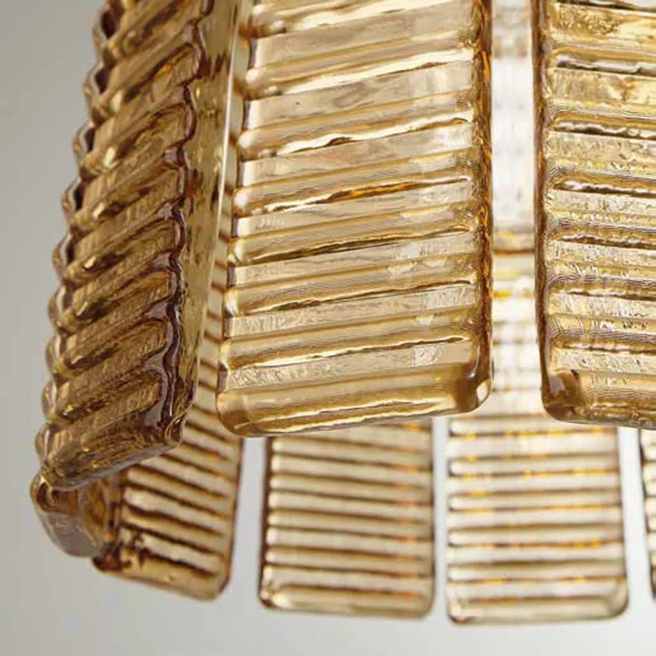 Nowoczesny żyrandol 12 lamp z włoskiego luksusowego ręcznie wykonanego szkła - Valadier Viadurini